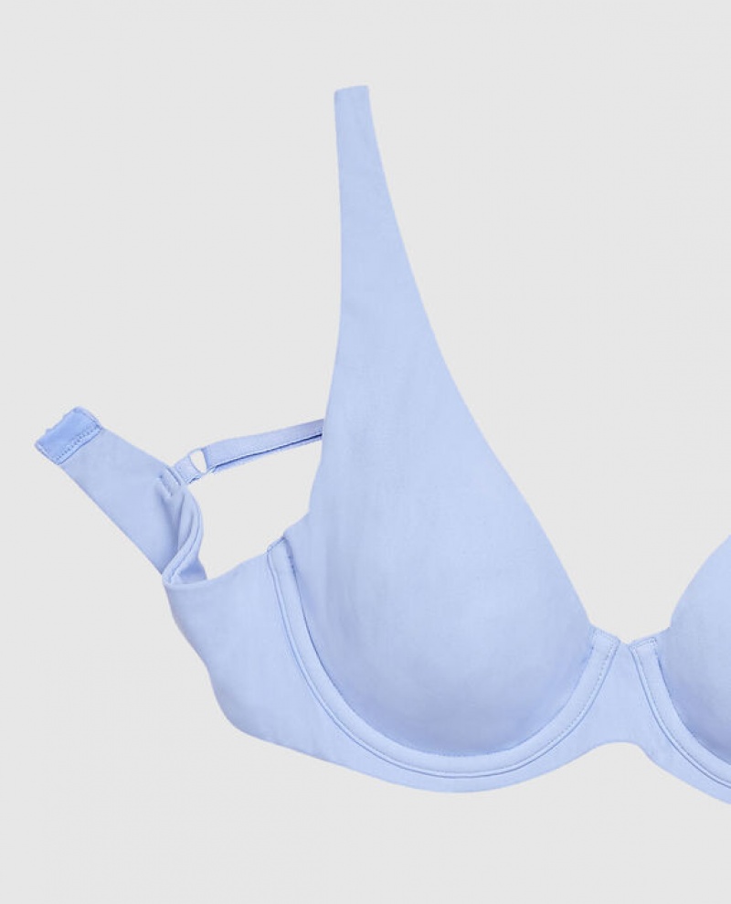 La Senza Unlined Microfiber Women Bras Blue | ekUJX0Qz